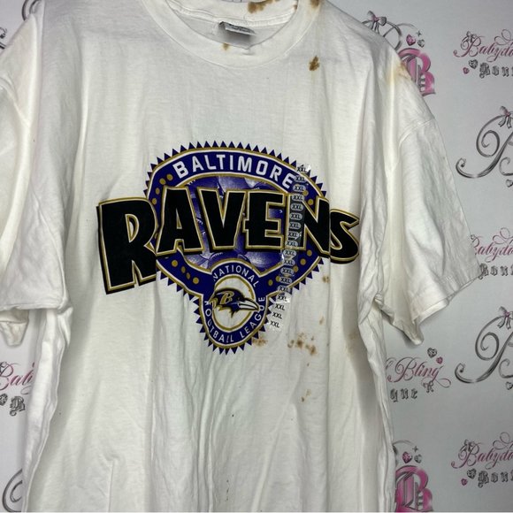 Baltimore ravens NWT tshirt brand new with tags tie dye brown spotted shirt - Picture 3 of 8